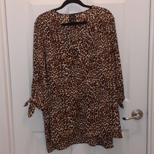 Worthington Leopard Print Tunic